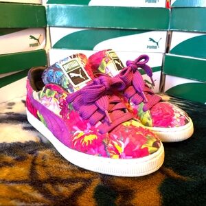 Puma Suede Classic *Custom Flower Print* Sz.9 (Mens)